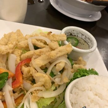 Mai's Restaurant - Fried Squid, beef vermicelli bowl! - Vietnamese Near Me - Houston, Texas