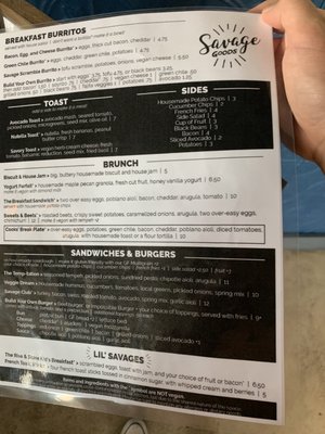 Menu photo 4 Savage Goods El Paso, TX