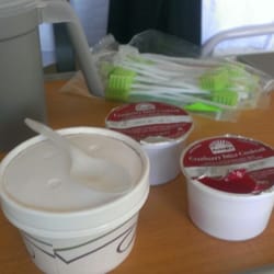 OSF Saint Francis Medical Center - Chicken broth & juice after 2 days of no food, yipppeee
