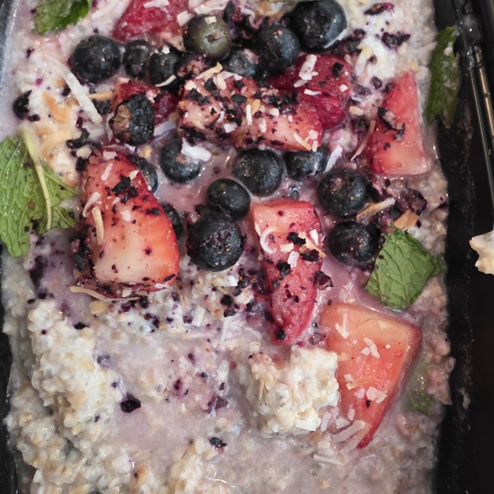 Ted's Bulletin Reston - Overnight oats. Looks bit messy but tastes good! - Breakfast & Brunch Near Me - Reston, Virginia Ted's Bulletin Reston - Overnight oats. Looks bit messy but tastes good! - Breakfast & Brunch Near Me - Reston, Virginia