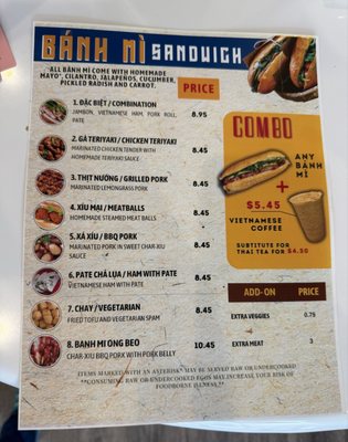 Menu photo 3 Banh Mi Ong Beo - Fairfax Fairfax, VA