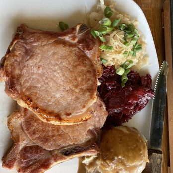 Bavarian Bierhaus - Kassler Rippchen (smoked pork chops) - German Near Me - Glendale, Wisconsin