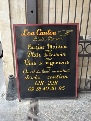 Menu photo 1 Lou Cantou Paris, 75