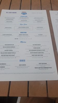 Menu photo 1 Whiskey Red's Marina Del Rey, CA Menu photo 1 Whiskey Red's Marina Del Rey, CA