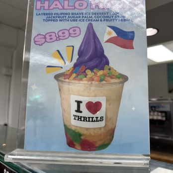 Thrills Soft Serve - Halo Halo pricing 08.02.2025 - Ice Cream & Frozen Yogurt Near Me - Honolulu, Hawaii