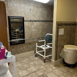 Jake's Steakhouse & Sports Bar - More of the same nursing home shower room that I gutted and retiled floor and walls.