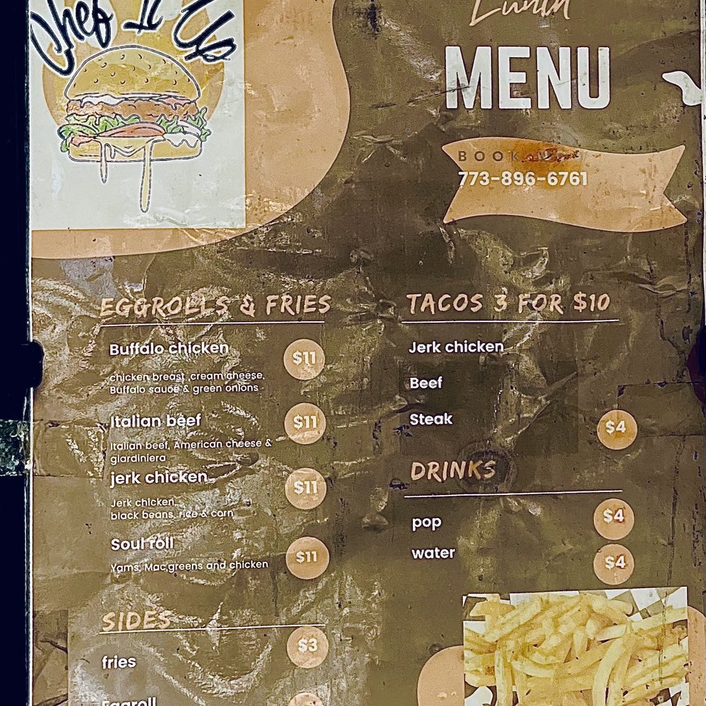 Chef It Up - Menu - Food Trucks Near Me