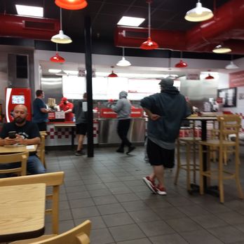 Five Guys - Busy on a rainy night - Burgers Near Me - Lynchburg, Virginia