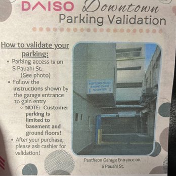 Daiso - Parking validation directions - Discount Store Near Me - Honolulu, Hawaii Daiso - Parking validation directions - Discount Store Near Me - Honolulu, Hawaii