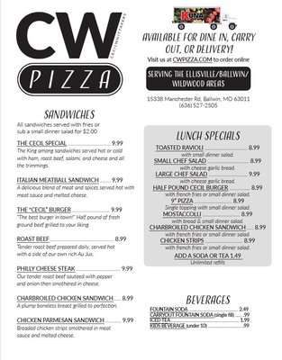 Menu photo 2 Cecil Whittaker's Pizzeria Ballwin, MO Menu photo 2 Cecil Whittaker's Pizzeria Ballwin, MO