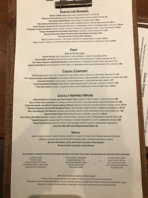 Menu photo 6 Persimmons Waterfront Restaurant New Bern, NC