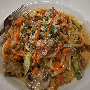 Cucina Bella - Bucatini alla Diavola - Italian Near Me - Denver, Colorado Cucina Bella - Bucatini alla Diavola - Italian Near Me - Denver, Colorado