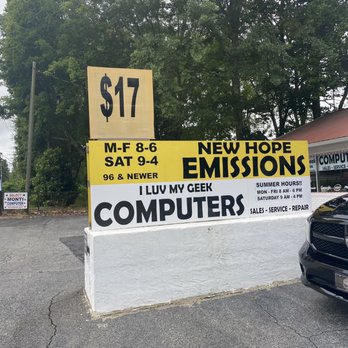 New Hope Emission - Signage from main road - Smog Check Stations Near Me - Dallas, Georgia New Hope Emission - Signage from main road - Smog Check Stations Near Me - Dallas, Georgia