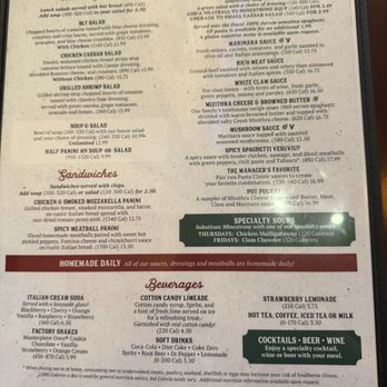 The Old Spaghetti Factory - Menu - Italian Near Me - San Marcos, California