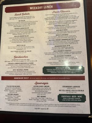 Menu photo 2 The Old Spaghetti Factory San Marcos, CA