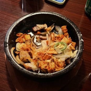 Woowa - Phone ate second here, but the pork belly was INSANELY GOOD! Jalapeños so spicy!! Kimchi so refreshing!! - Korean Near Me - Gardena, California