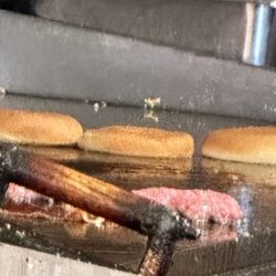 Walker's Diner - Fresh burger on the griddle.
