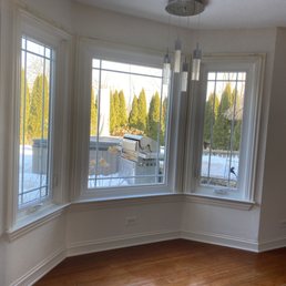 New windows in breakfast nook area