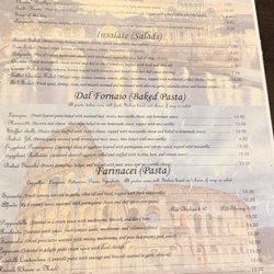 Capriccio - Menu