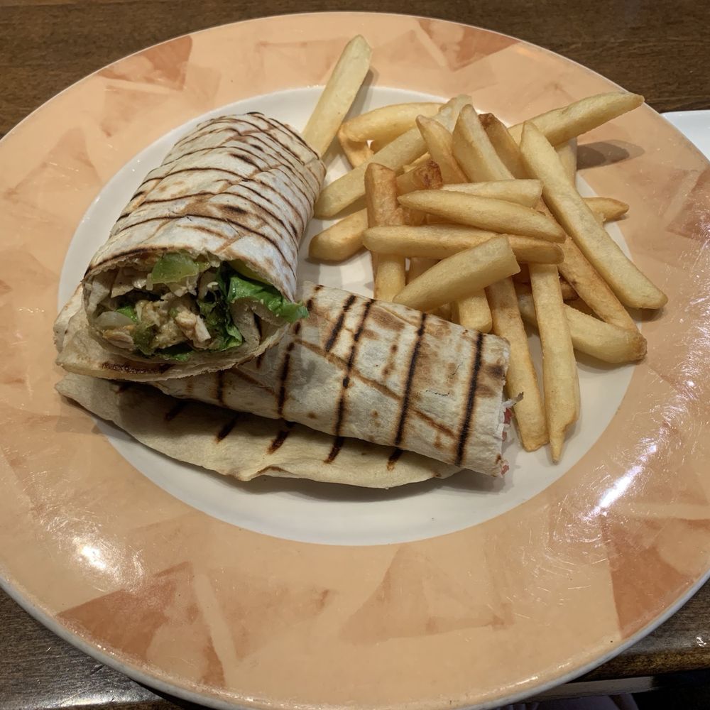 Bursa - Citrus Chicken Wrap with fries was yummy - Middle Eastern Near Me - San Francisco, California