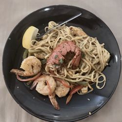 Seafood Aglio... spicy but delicious