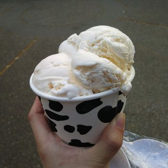 Davis Creamery - 2 scoops of guava passionfruit and honey lavender - Ice Cream & Frozen Yogurt Near Me - Davis, California Davis Creamery - 2 scoops of guava passionfruit and honey lavender - Ice Cream & Frozen Yogurt Near Me - Davis, California