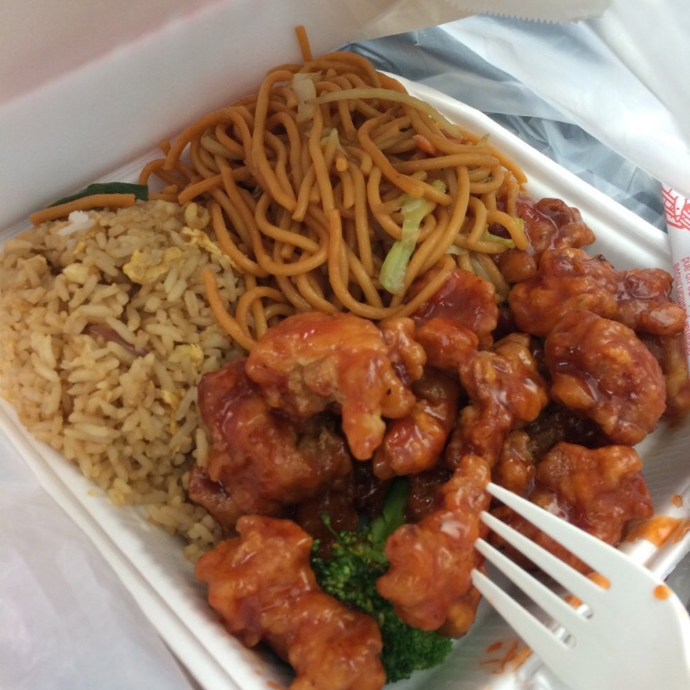 China One - Orange chicken lunch special (daily before 4pm) - Chinese Near Me - Upland, California