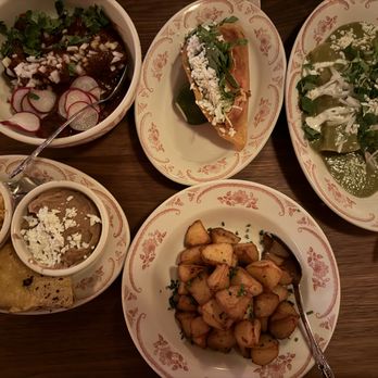 Marvito - chili colorado (with rice, beans, tortillas), chicken tinga quesadilla, potatoes, shrimp enchiladas - Bars Near Me - West Hollywood, California Marvito - chili colorado (with rice, beans, tortillas), chicken tinga quesadilla, potatoes, shrimp enchiladas - Bars Near Me - West Hollywood, California