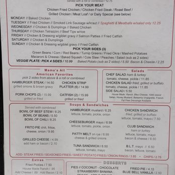 Mama's Daughters' Diner - Menu - Diners Near Me - Forney, Texas Mama's Daughters' Diner - Menu - Diners Near Me - Forney, Texas