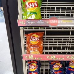 Shoppers Drug Mart - Taco, Grilled Cheese and pizza flavoured Lay's potato chips.