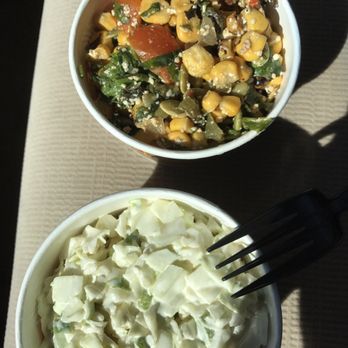 Pollo Campero - Cole slaw, corn salad. Very generous servings. Couldn't eat it all but at least there's leftovers. Lol - Fast Food Near Me - Rogers, Arkansas