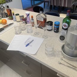 Preparing for class.