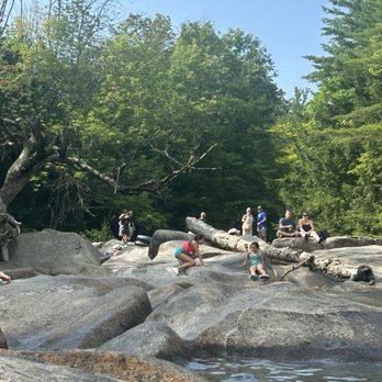 Cascade Park - Rocks to hang out on - Water Parks Near Me - Woodstock, New Hampshire