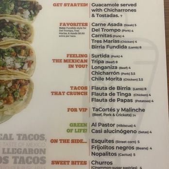 Mestiza - Food menu - Mexican Near Me - St. Louis, Missouri Mestiza - Food menu - Mexican Near Me - St. Louis, Missouri