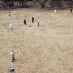 Freizeitzentrum Spießfeld - Some of our friends playing cricket at the field.
