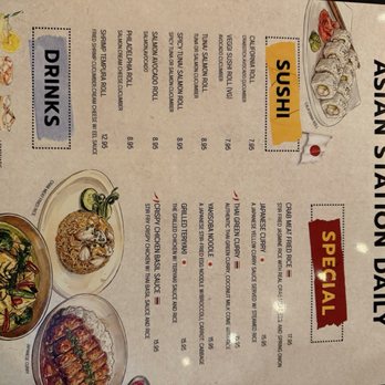 Asian Station - Menu. - Asian Fusion Near Me - Luray, Virginia