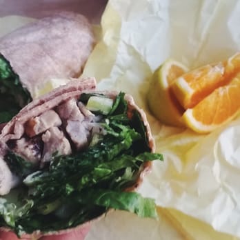 Picasso Naturals - Chicken Parmesan Wrap, comes with side of oranges - Health Markets Near Me - San Diego, California
