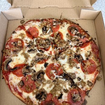 Marcelino Pizza - Cauliflower crust gluten free 10" pizza with pepperoni, sausage & olives - Pizza Near Me - Mission Viejo, California Marcelino Pizza - Cauliflower crust gluten free 10" pizza with pepperoni, sausage & olives - Pizza Near Me - Mission Viejo, California