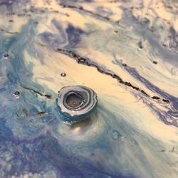 Melissa Stephens - Learn how to embed beads into encaustic paint. The wax acts as a binder or glue.