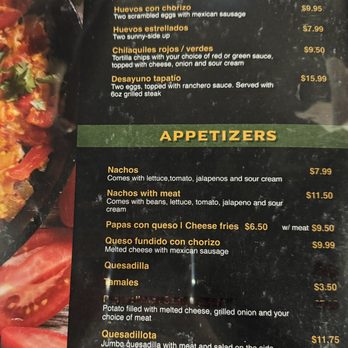 Tapatio Mexican Grill - Menu - Mexican Near Me - Westmont, Illinois