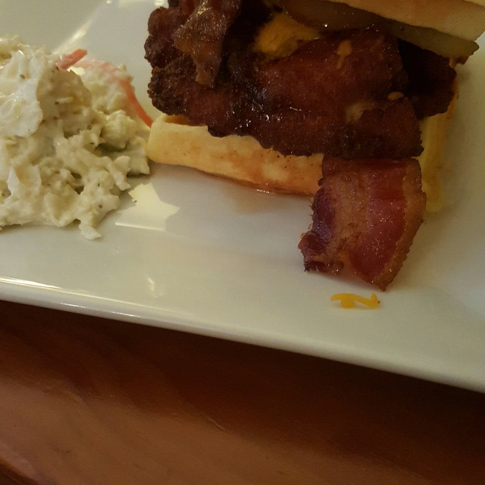 Anthony's Cheesecake - Chicken and waffles, with coleslaw side - American Near Me - Bloomfield, New Jersey Anthony's Cheesecake - Chicken and waffles, with coleslaw side - American Near Me - Bloomfield, New Jersey