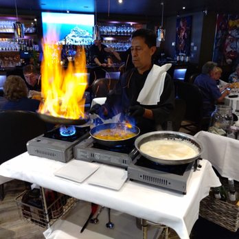 The Chef's Table at Sorrento's - Banana Foster, Felix Mango Flambe , and Crepe Dulce Deleche. - New American Near Me - Banner Elk, North Carolina The Chef's Table at Sorrento's - Banana Foster, Felix Mango Flambe , and Crepe Dulce Deleche. - New American Near Me - Banner Elk, North Carolina