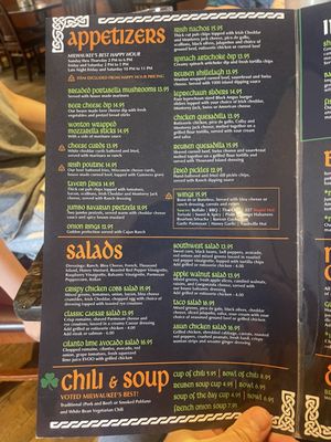Menu photo 3 Mulligans Irish Pub & Grill Franklin, WI