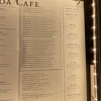Balboa Cafe - Menu - Bars Near Me - San Francisco, California Balboa Cafe - Menu - Bars Near Me - San Francisco, California