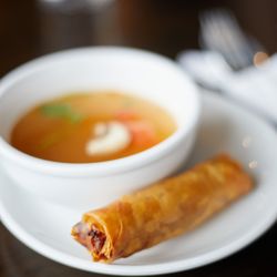 Thai Corner Restaurant and Bar - Lunch Special included tom yum soup and spring roll