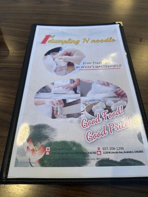 Menu photo 1 1st dumpling N noodle Anaheim, CA