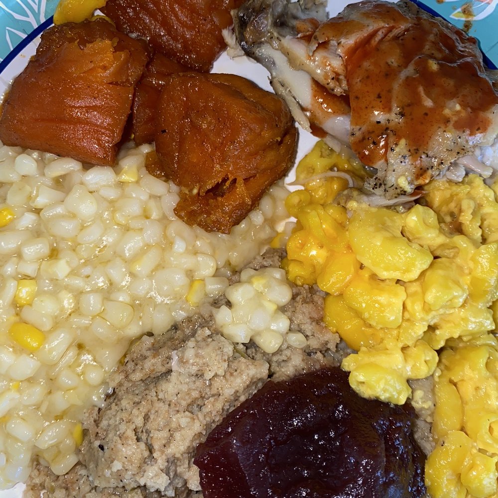 Eagles Restaurant - Baked Chicken & Dressing, mac n cheese, fried corn, candied yams - Soul Food Near Me - Birmingham, Alabama Eagles Restaurant - Baked Chicken & Dressing, mac n cheese, fried corn, candied yams - Soul Food Near Me - Birmingham, Alabama