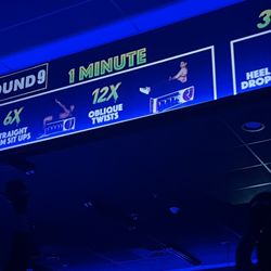 Rumble Boxing - These projectors help assist you during class, they change each round