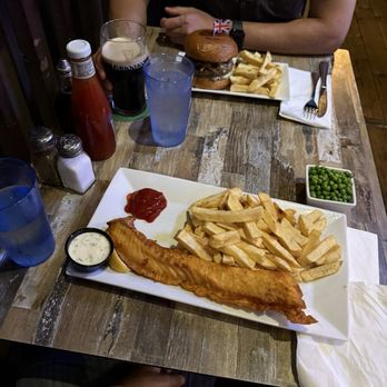 Shakespeare Pub & Grille - Lovely fish n chips and a burga - Pubs Near Me - San Diego, California