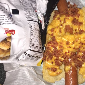 Refreshment Corner - Mac and cheese dog + chips - Food Stands Near Me - Anaheim, California Refreshment Corner - Mac and cheese dog + chips - Food Stands Near Me - Anaheim, California